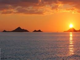coucher de soleil iles sanguinaires ajaccio